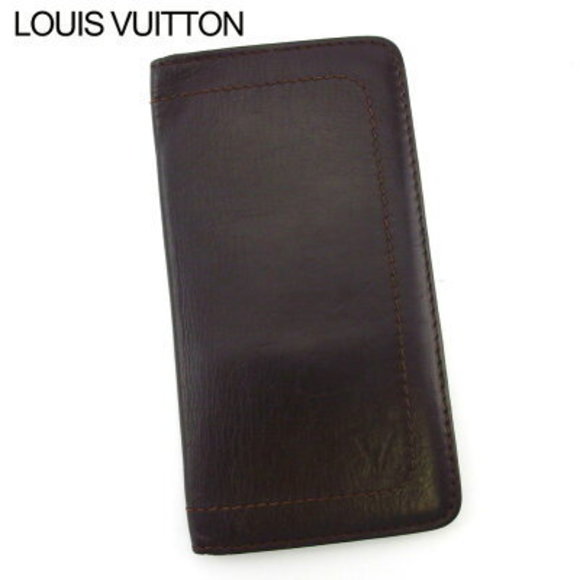 Louis Vuitton Utah Wallet Porte Valeur Carte brown leather - Picture 1 of 6